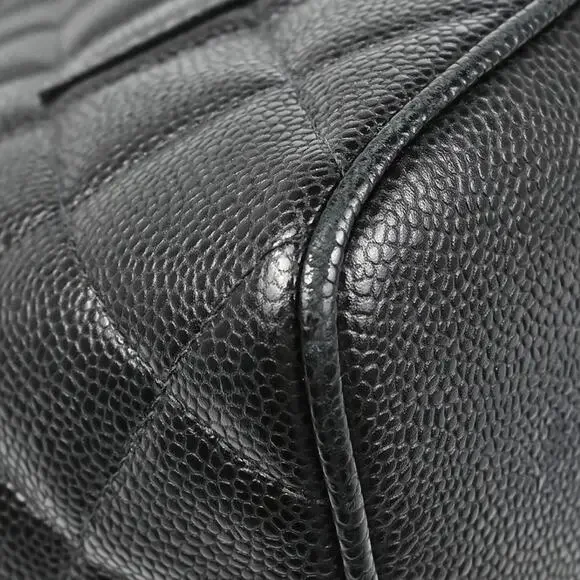 Authentic Chanel Black Calfskin Medallion Tote Handbag - Picture 5 of 10